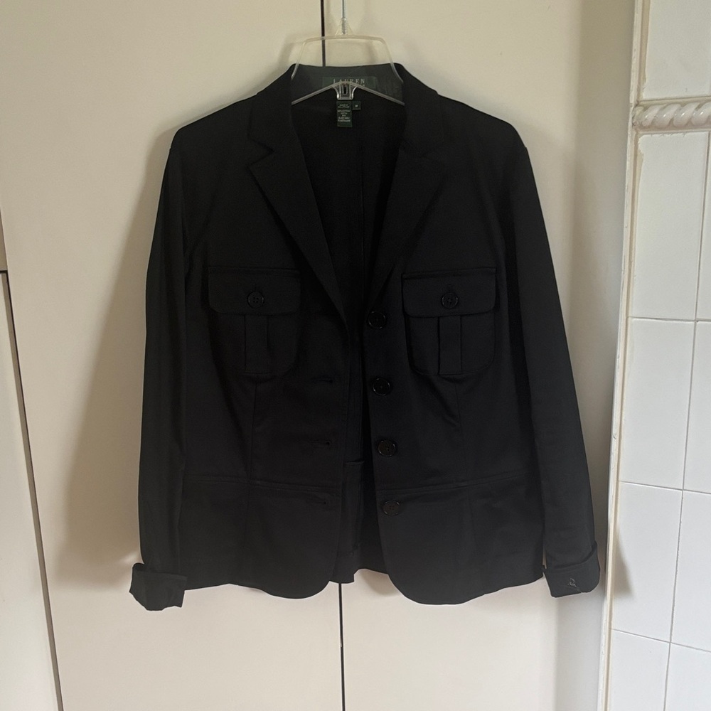 Ralph Lauren Black Cotton-Blend Shirt